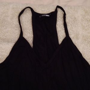 All black Boho one piece